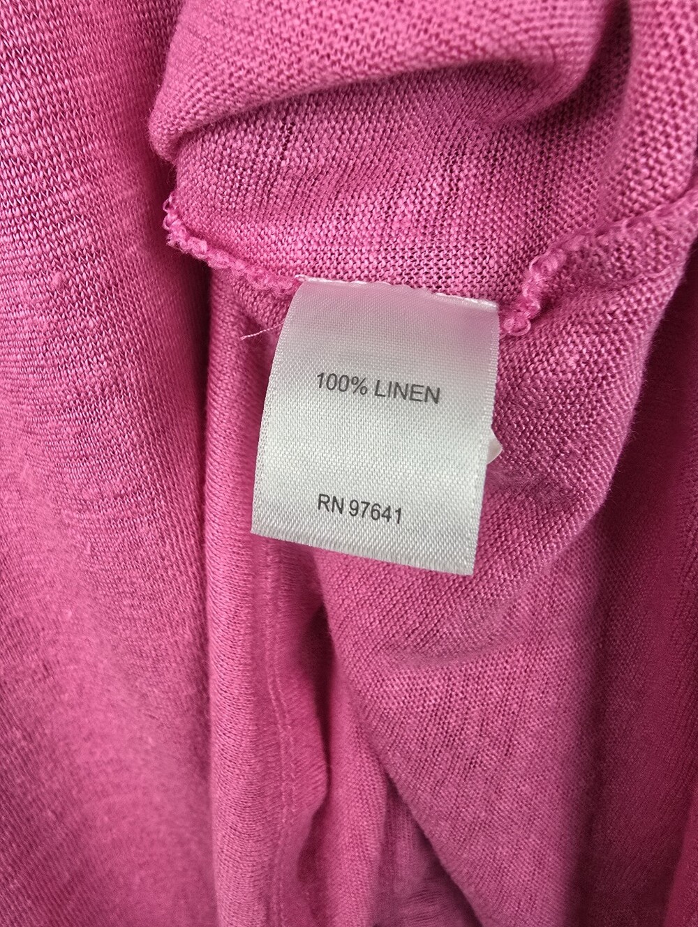 J.Jill 100% Linen Pleated Back Love Linen Tank Pink Womens XS Lagenlook Coastal - Picture 8 of 11